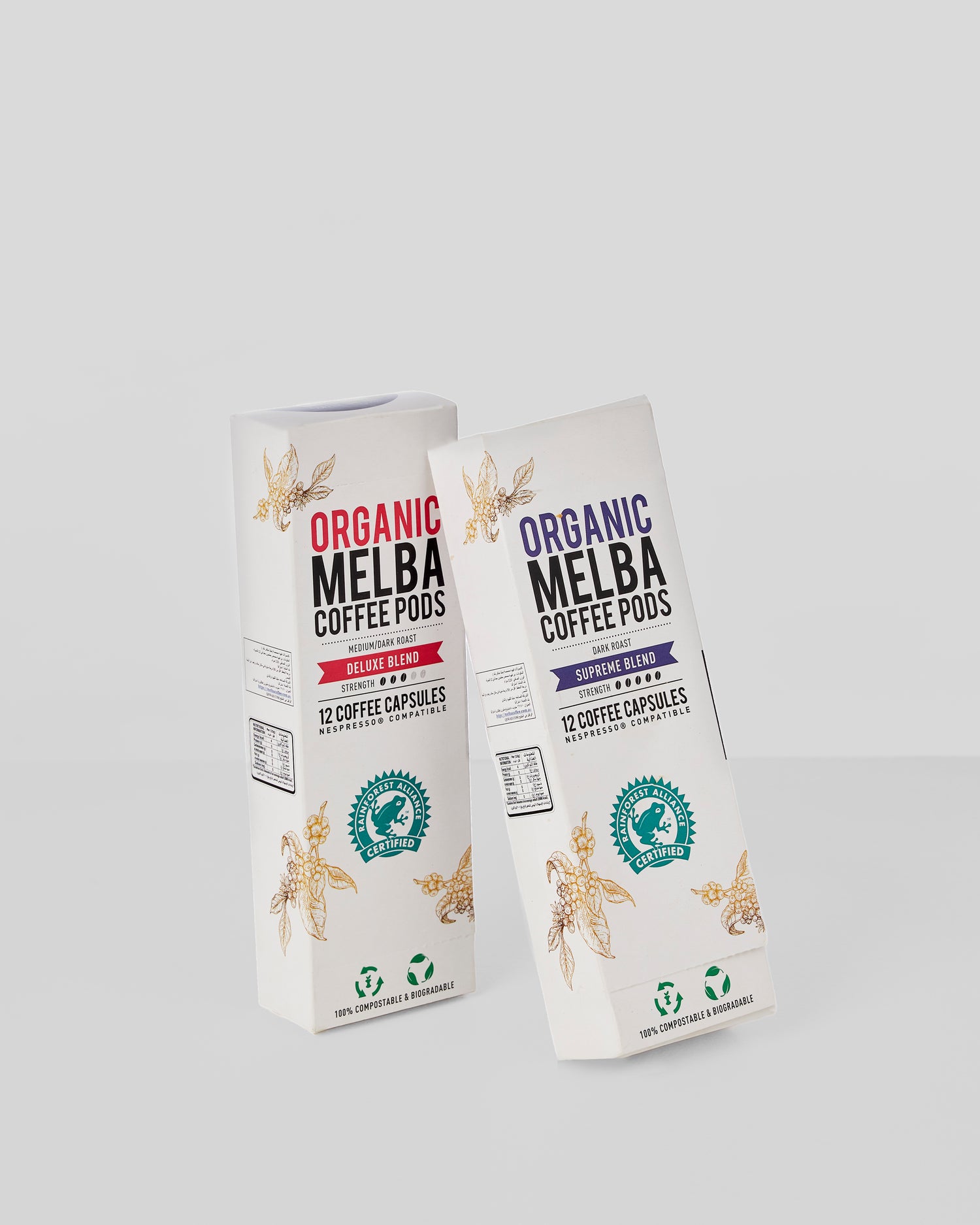 Melba Coffee Organic Capsules Supreme Blend